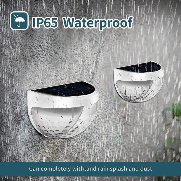 LED Solar Fence Lights – Waterproof Outdoor Wall Lights