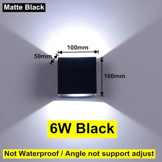 6W/12W LED Wall Light – Waterproof, Modern Nordic Design