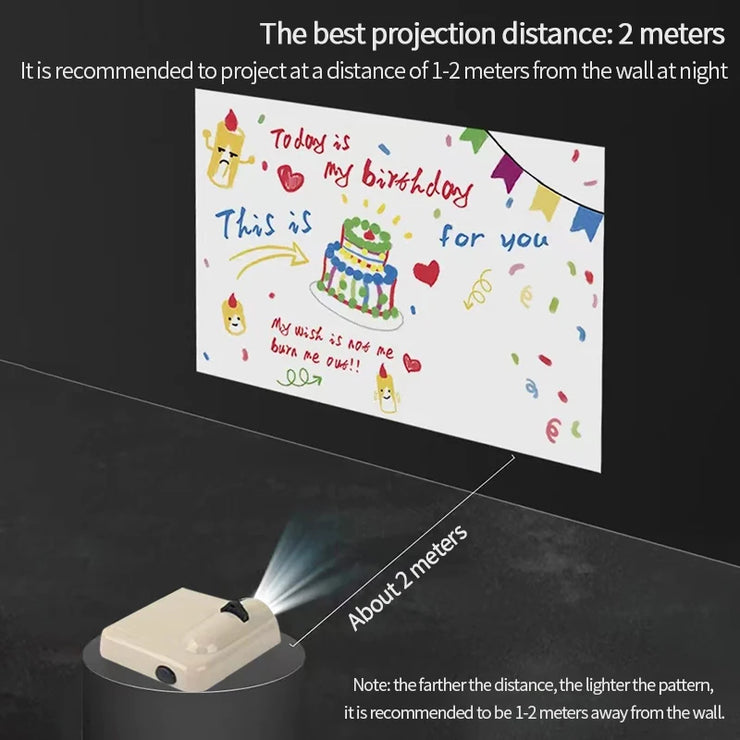 Moon Projection Lamp – Night Light & Wall Decor for Bedroom