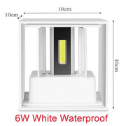 6W/12W LED Wall Light – Waterproof, Modern Nordic Design