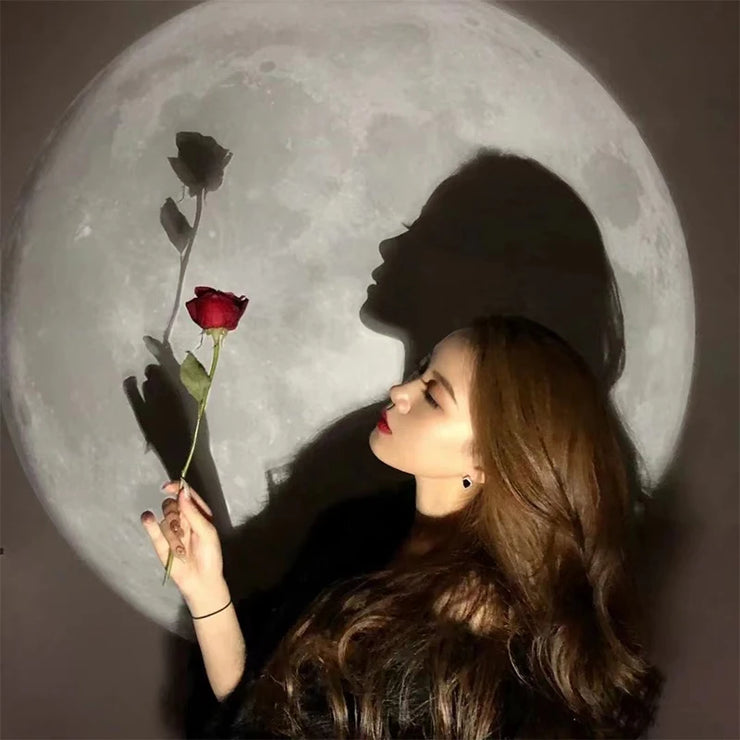 Moon Projection Lamp – Night Light & Wall Decor for Bedroom