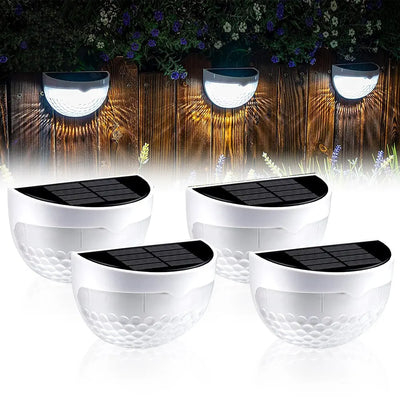 LED Solar Fence Lights – Waterproof Outdoor Wall Lights