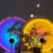 Sunset Projection Lamp – USB LED, Bedroom & Photography