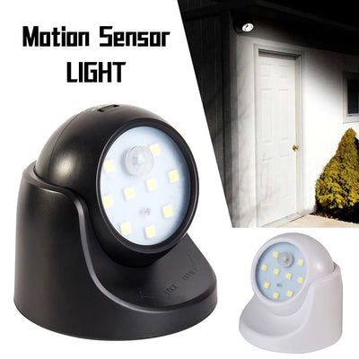 LED Motion Sensor Wall Light – Energy-Saving & 360° Rotating