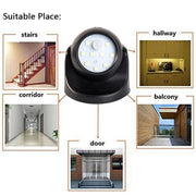 LED Motion Sensor Wall Light – Energy-Saving & 360° Rotating