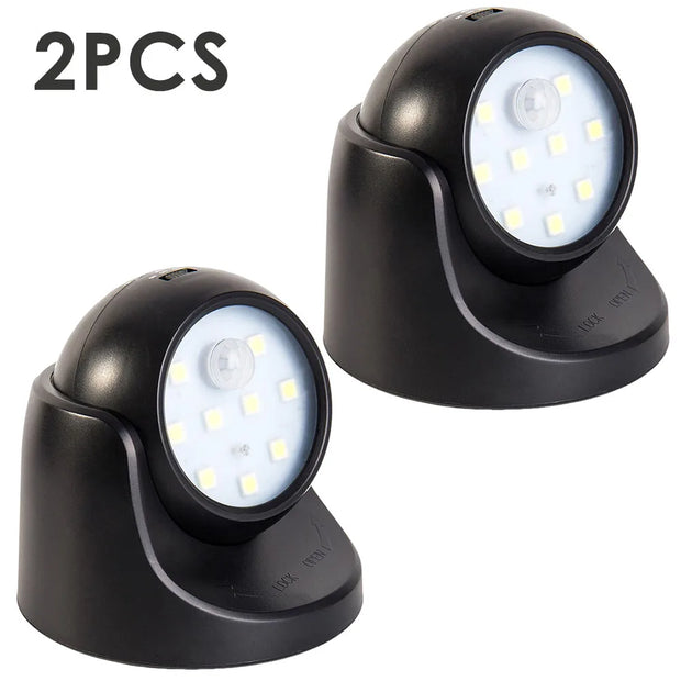 LED Motion Sensor Wall Light – Energy-Saving & 360° Rotating
