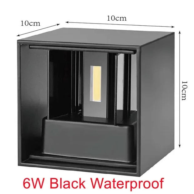 6W/12W LED Wall Light – Waterproof, Modern Nordic Design