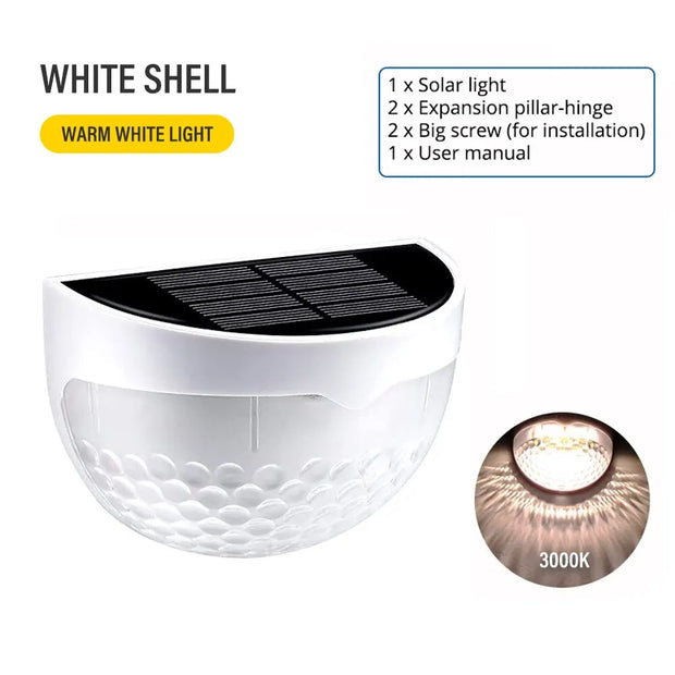 LED Solar Fence Lights – Waterproof Outdoor Wall Lights