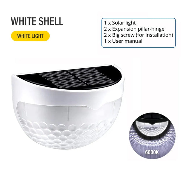 LED Solar Fence Lights – Waterproof Outdoor Wall Lights