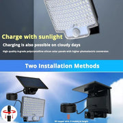 Waterproof 106LED Solar Light – 3 Modes for Garden & Garage