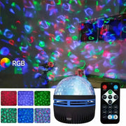 Water Ripple LED Projector – Remote, Aurora Star Night Lamp