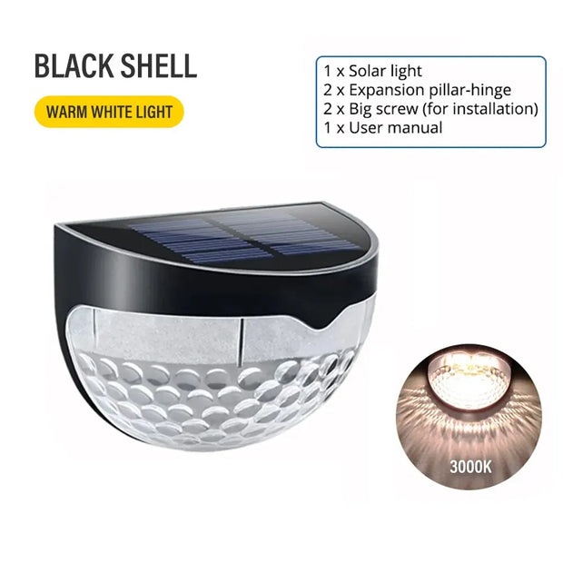 LED Solar Fence Lights – Waterproof Outdoor Wall Lights